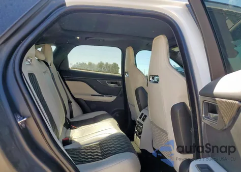 2020 Jaguar F-Pace Svr z USA, uszkodzony, nr VIN SADCZ2EE2LA627501